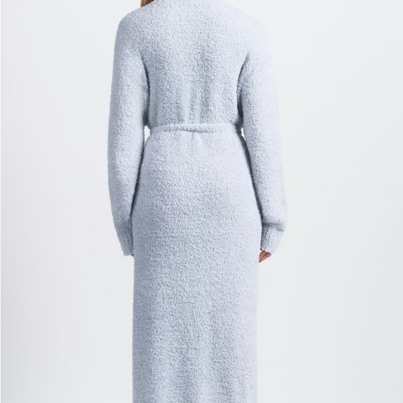 SKIMS Cozy Knit Robe - Zen Blue NWT - Picture 2 of 7